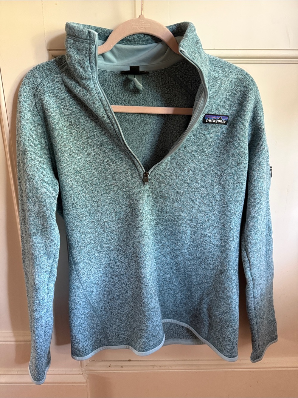 Patagonia Zip-Front Fleece Pullover - Seafoam Green